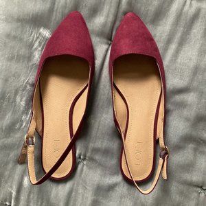 LOFT Strappy Pointed Toe Flats Sz 7.5
